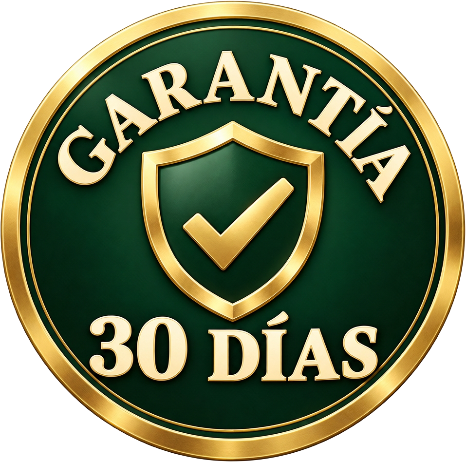 Sello de garantía de 30 días: compra protegida